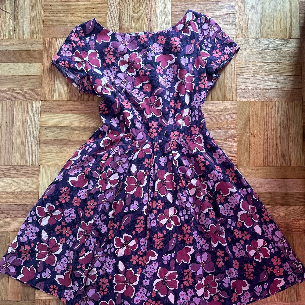 Handmade purple floral dress